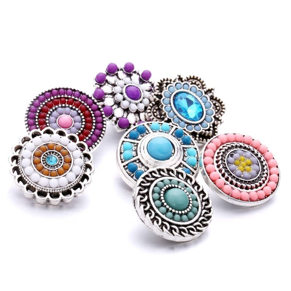 7083 7 Pieces Lot Mother's Day Gifts Multi-color Seed Beads Rhinestone DIY